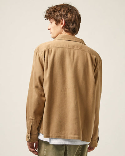 Bedford Cord Military Jacket - Khaki-Military Jacket-Corridor-Corridor