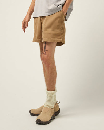 Bedford Cord Camp Pocket Shorts - Khaki-Camp Pocket Shorts-Corridor-Corridor