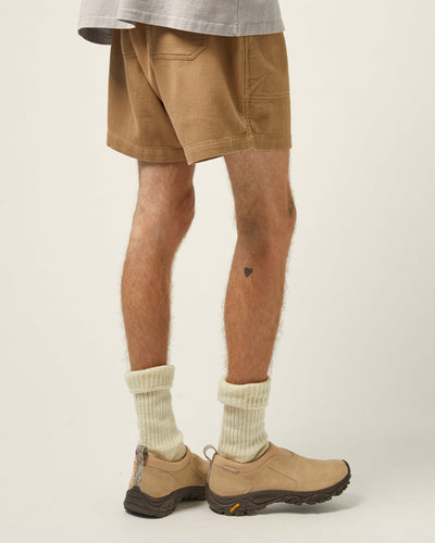 Bedford Cord Camp Pocket Shorts - Khaki-Camp Pocket Shorts-Corridor-Corridor