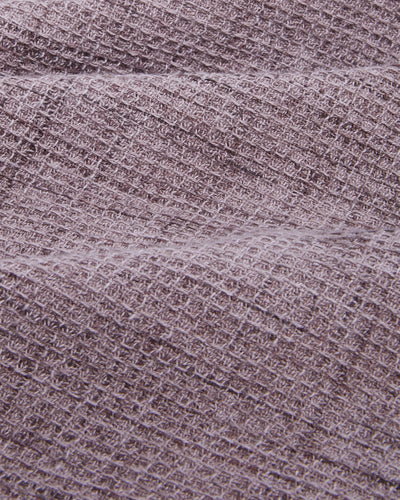 Pigment Dyed Waffle LS - Purple-Long Sleeve Shirt-Original Madras Trading Co. (OMTC)-Corridor