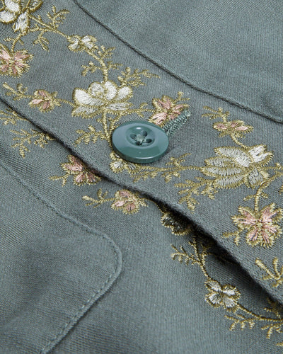 Embroidered Military Jacket-Military Jacket-Original Madras Trading Co. (OMTC)-Corridor