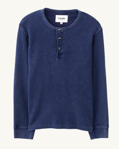 Waffle Henley - Navy-Henley-Siena-Corridor