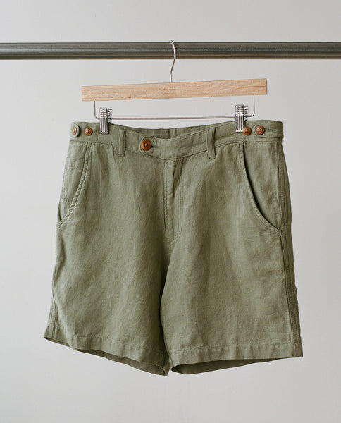 40s French vintage linen short pants