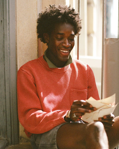 Pocket Crewneck - Red-Crewneck Sweater-Alpafina-Corridor