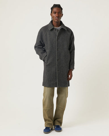 Herringbone Raglan - Charcoal