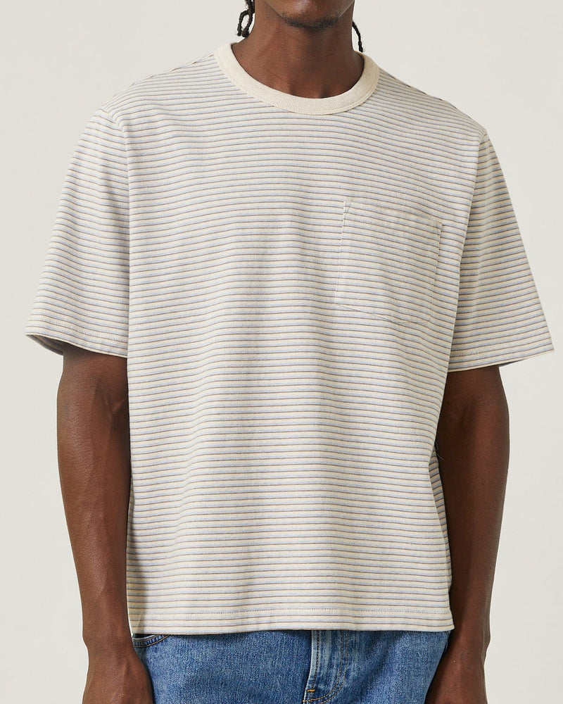 Melange Stripe Tee-T-Shirt-Siena-Corridor
