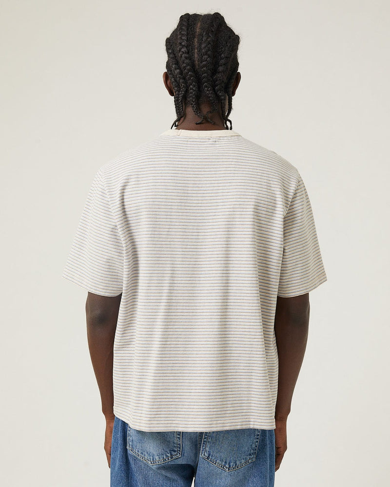 Melange Stripe Tee-T-Shirt-Siena-Corridor