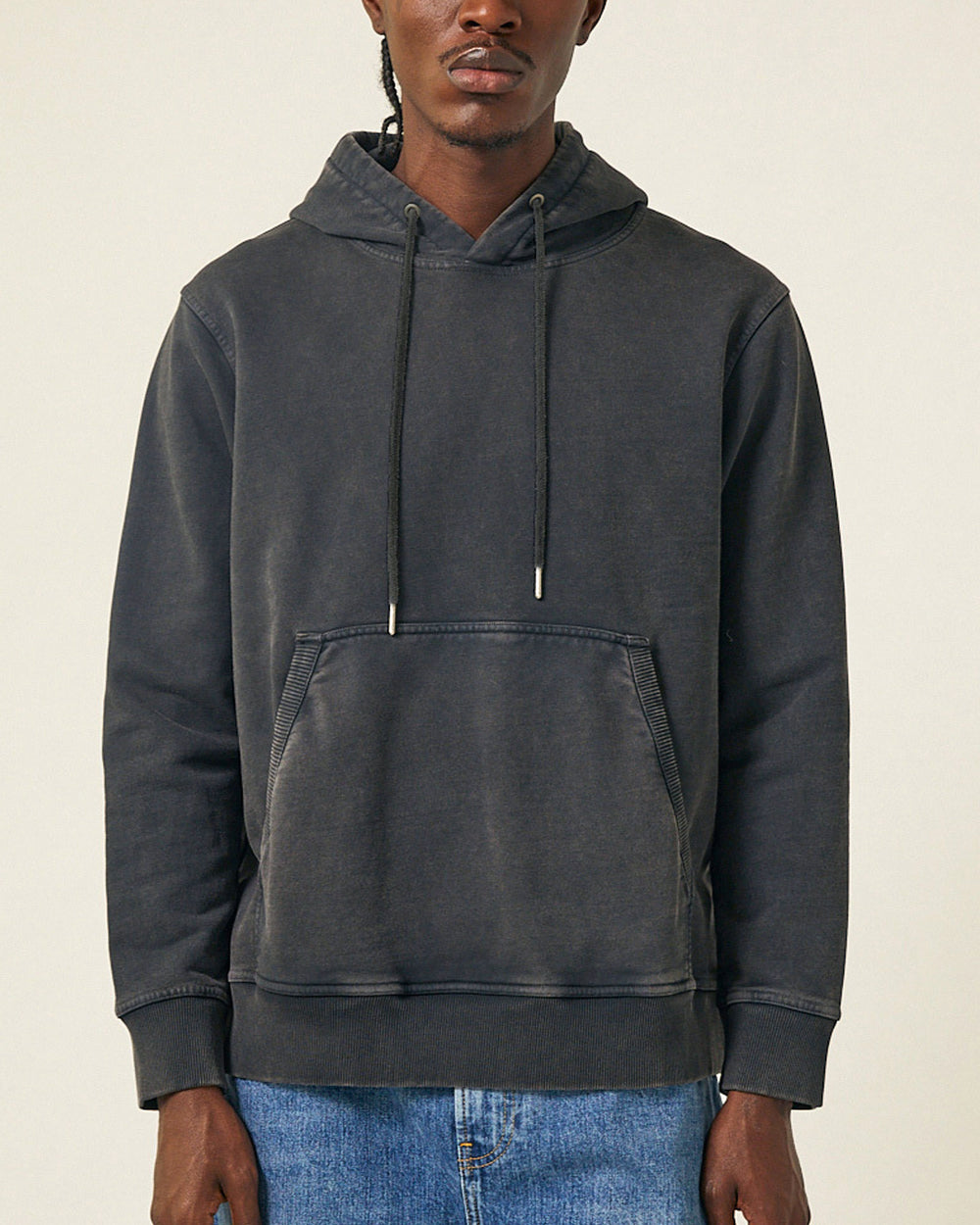 French Terry Hoodie - Washed Black-Sweatshirt-Corridor-Corridor