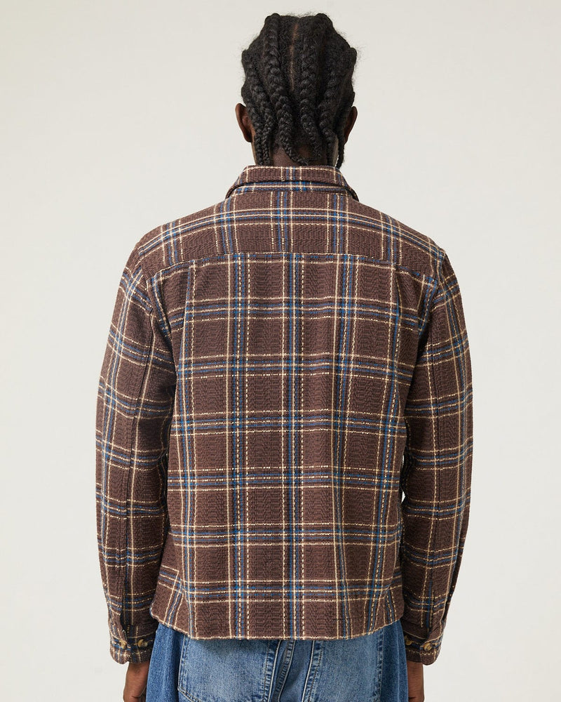 Venice Plaid Zip Shirt-Zip Shirt-Original Madras Trading Co. (OMTC)-Corridor