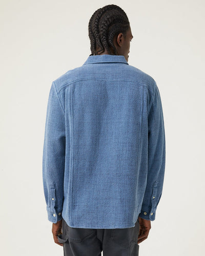 Pigment Dyed Waffle LS - Indigo-LS-Original Madras Trading Co. (OMTC)-Corridor