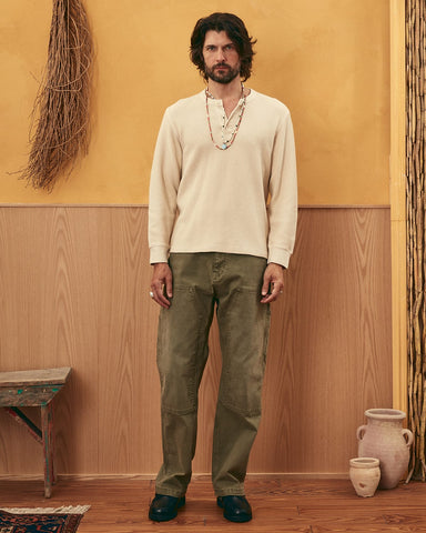 Waffle Henley - Natural