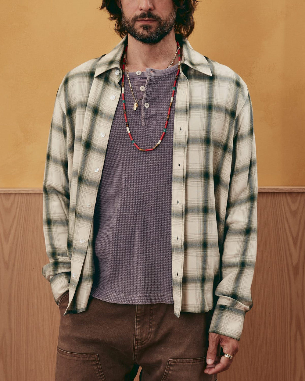 Shadow Check LS - Green-LS w/ 1 Chest Pocket-Earth Sea Trading-Corridor