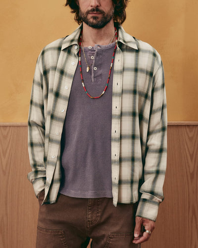 Shadow Check LS - Green-LS w/ 1 Chest Pocket-Earth Sea Trading-Corridor