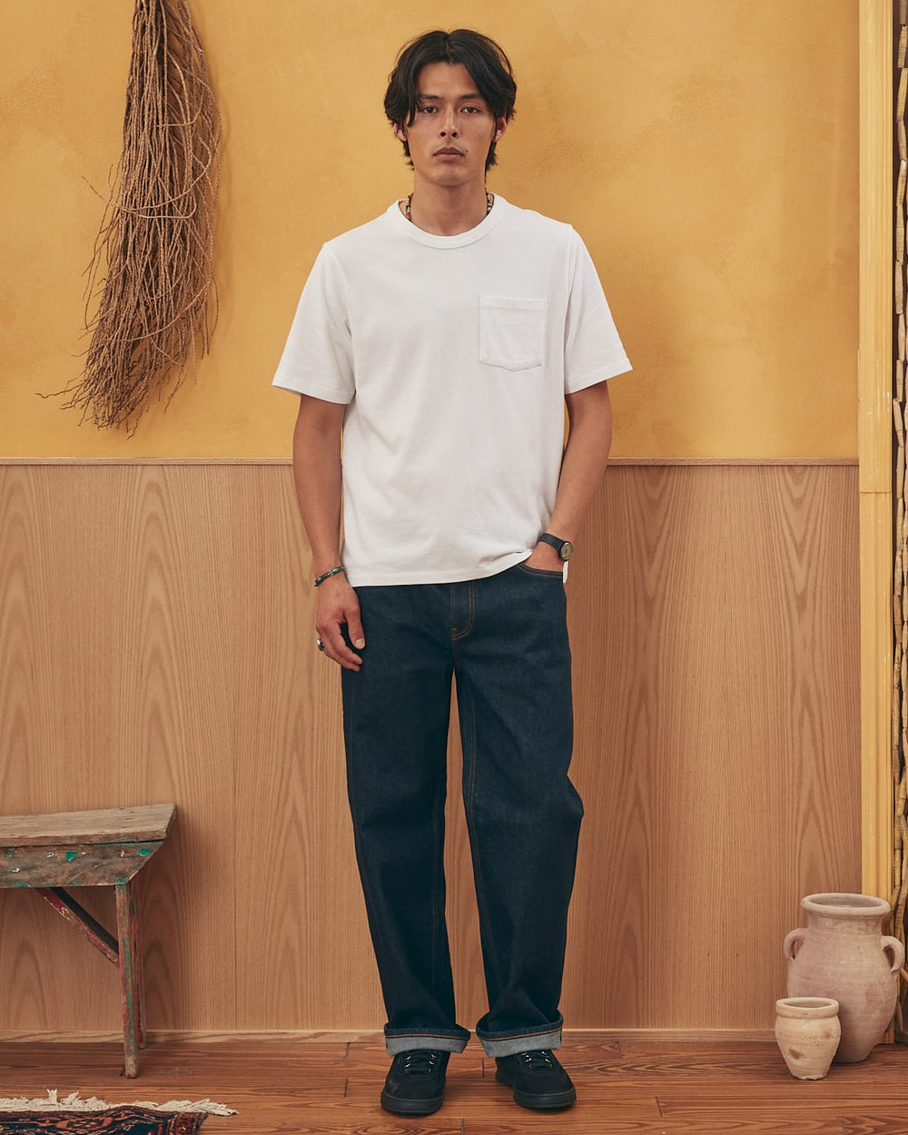 Washed Terry T-Shirt - White