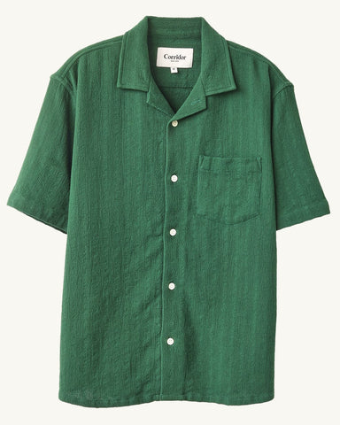 Basket Weave Stripe SS - Green