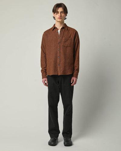 Cotton Flannel LS - Brown