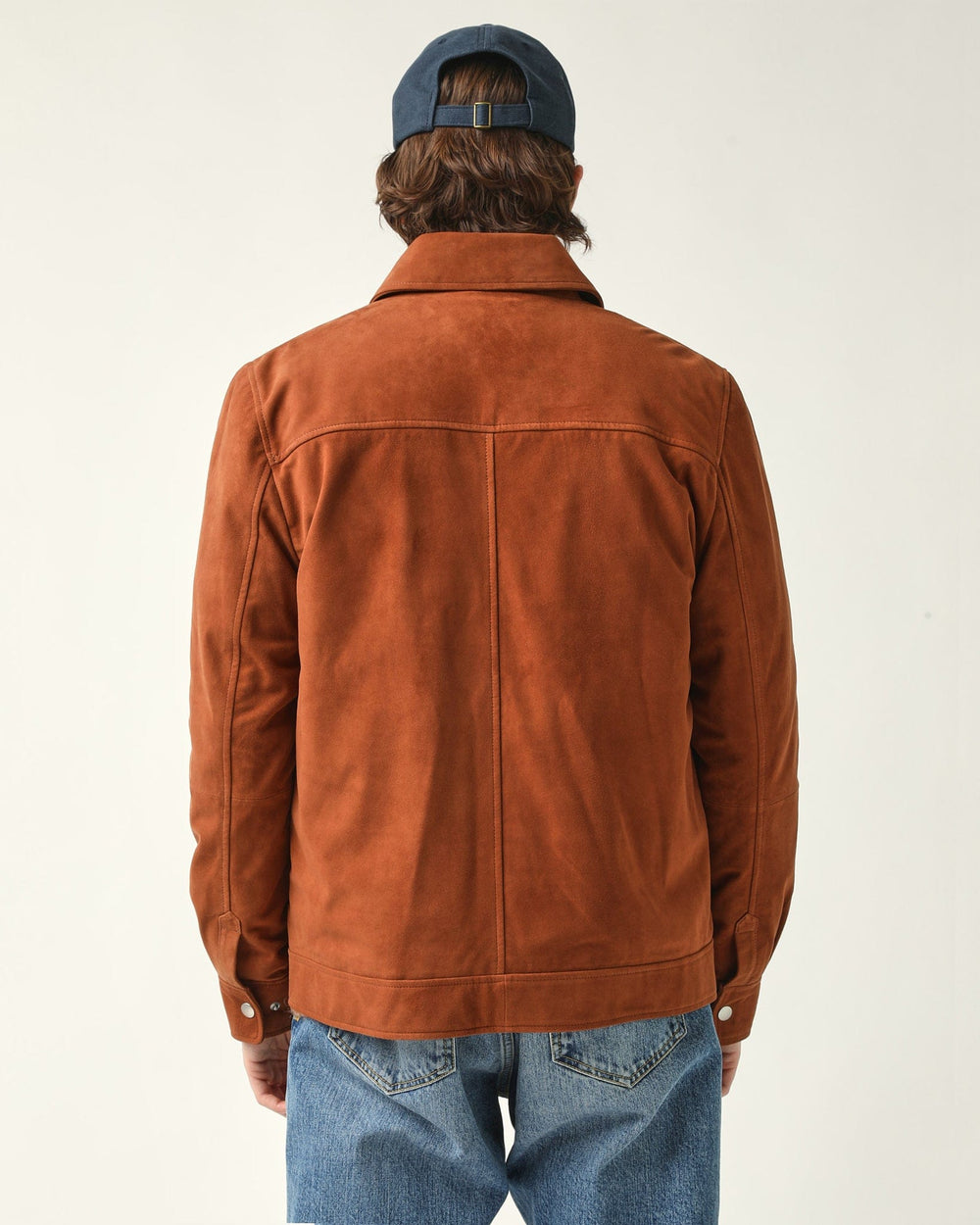 Suede Zip Jacket - Tobacco-Zip Jacket-Corridor-Corridor