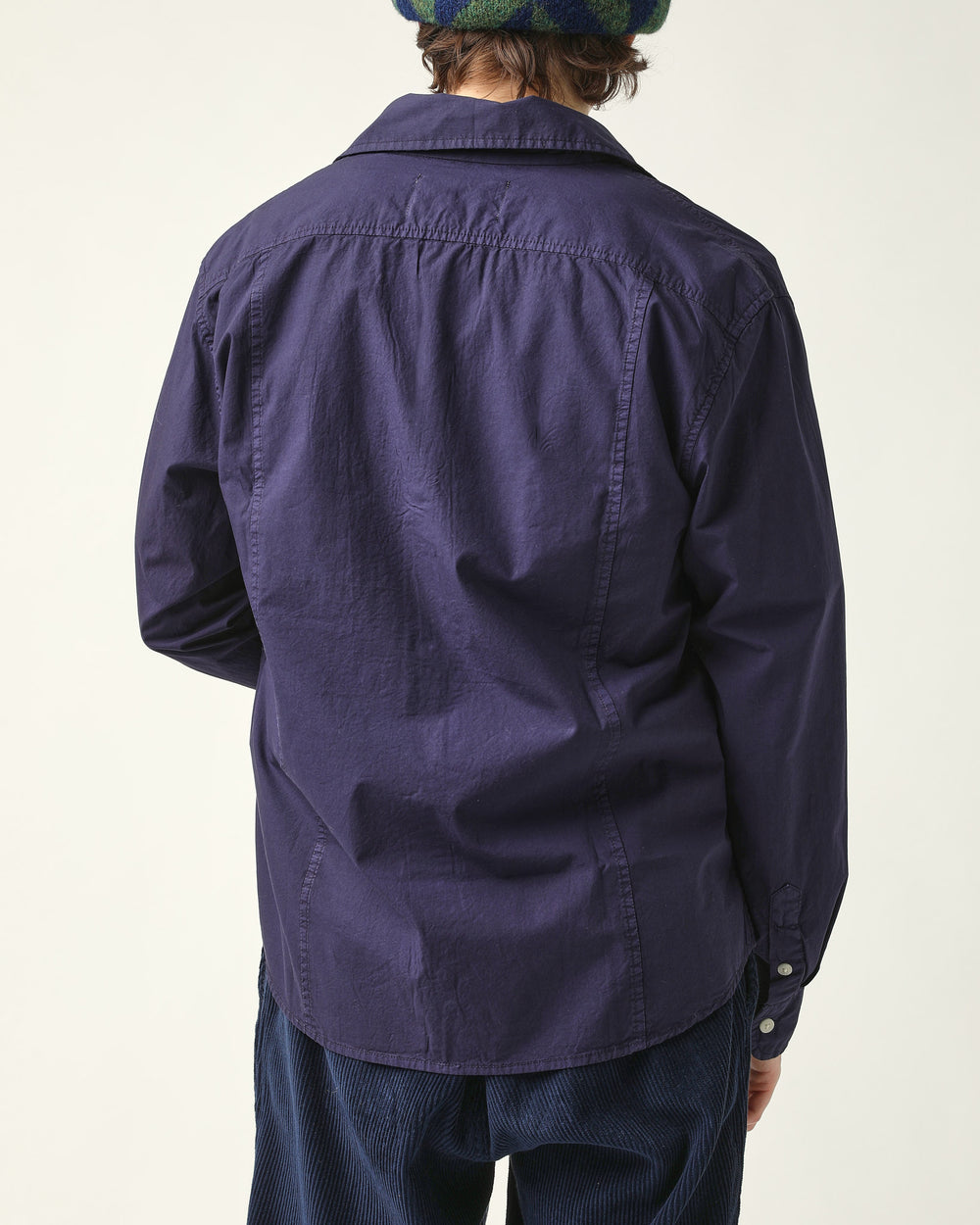 Washed Poplin LS - Midnight