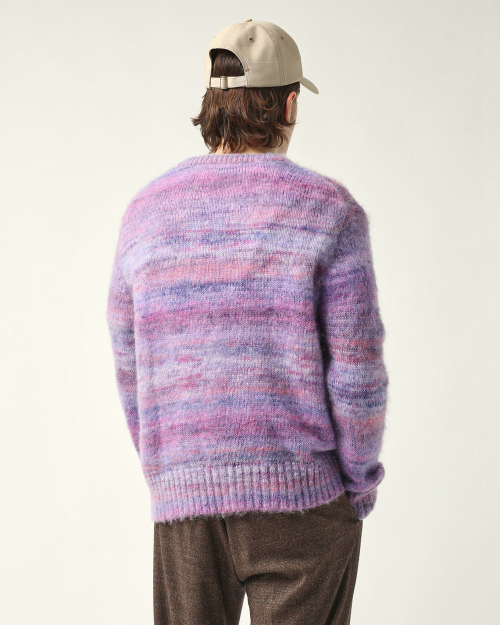 Space Dye Mohair Crewneck - Purple-Crewneck-Corridor-Corridor