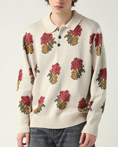 Floral Jacquard Polo