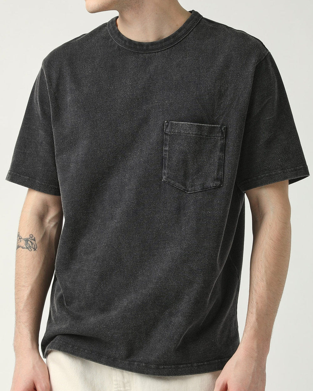 Organic Garment Dye Tee - Black-T-Shirt-Corridor-Corridor