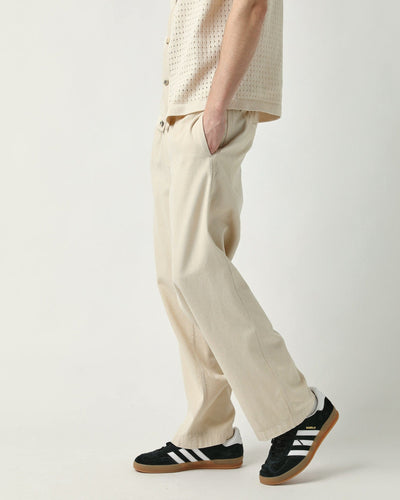 Canvas Leisure Pant - Natural-Trousers-Corridor-Corridor
