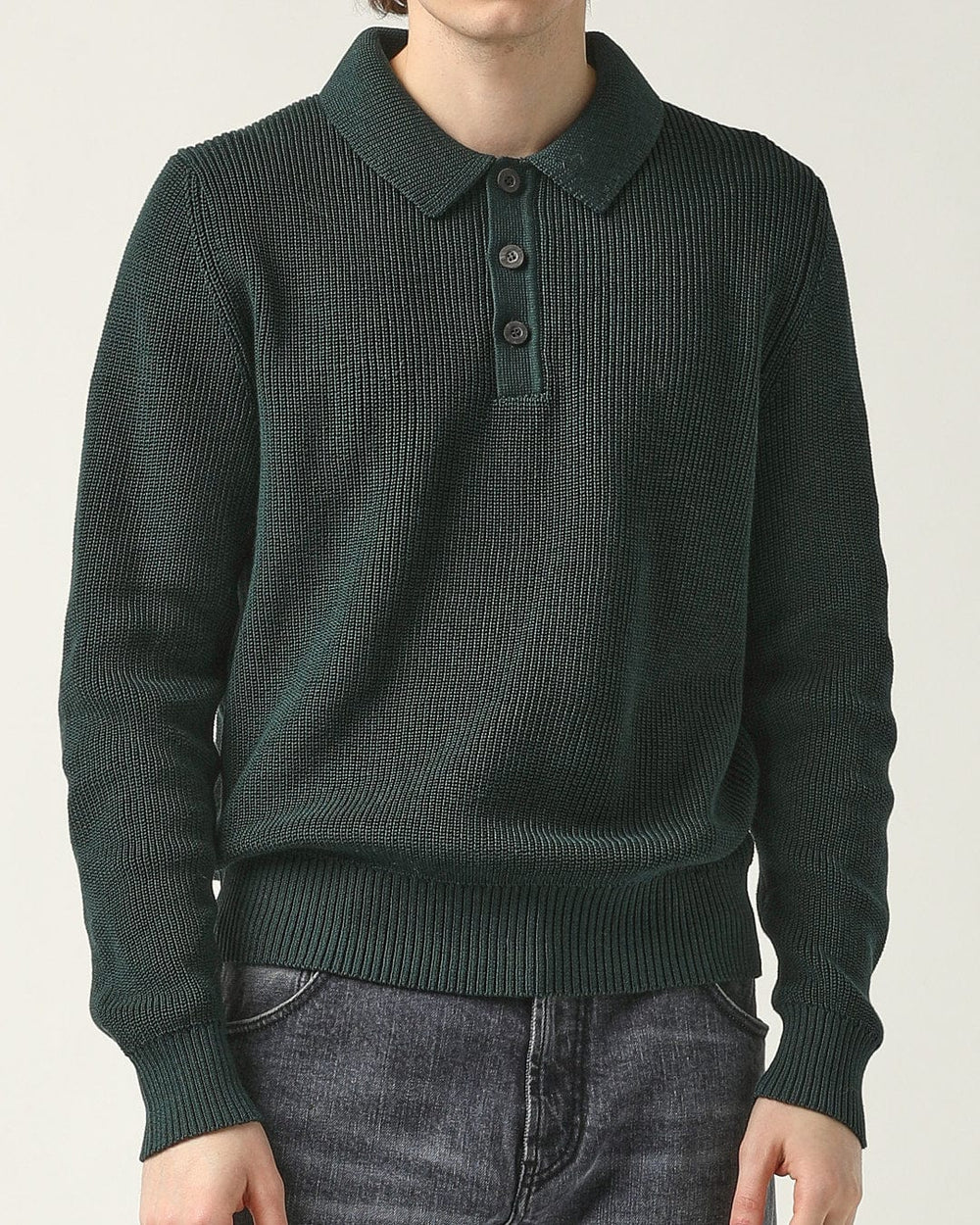 LS Slouchy Polo - Green-LS Polo-Corridor-Corridor