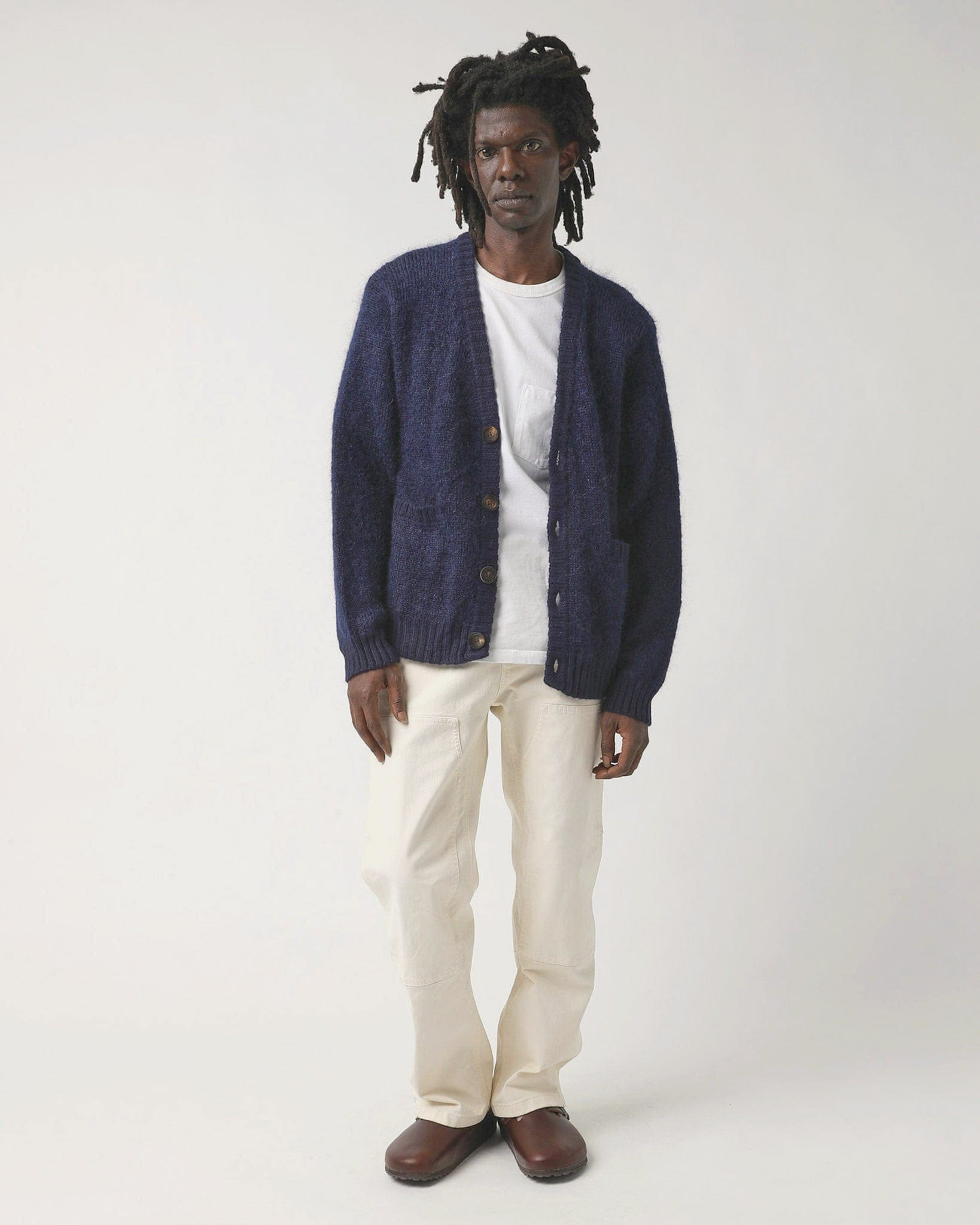 トップス BATONER / Mohair Cardigan NAVY Mohair Cardigan - Navy – Corridor