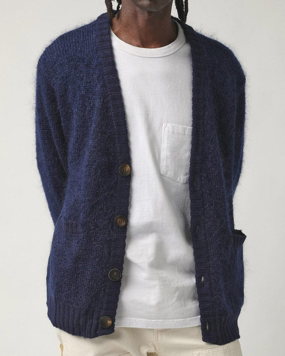 Mohair Cardigan - Navy-Cardigan-Corridor-Corridor