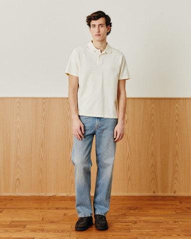 Pique Polo - White