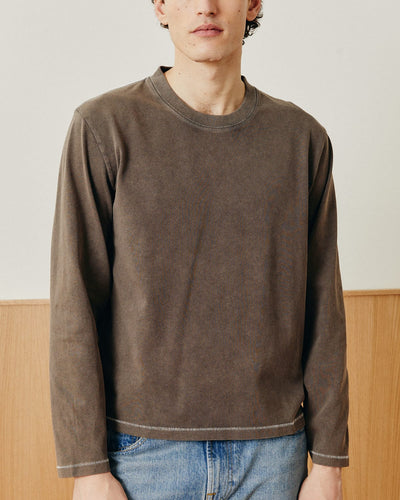 Garment Dye LS Tee - Brown