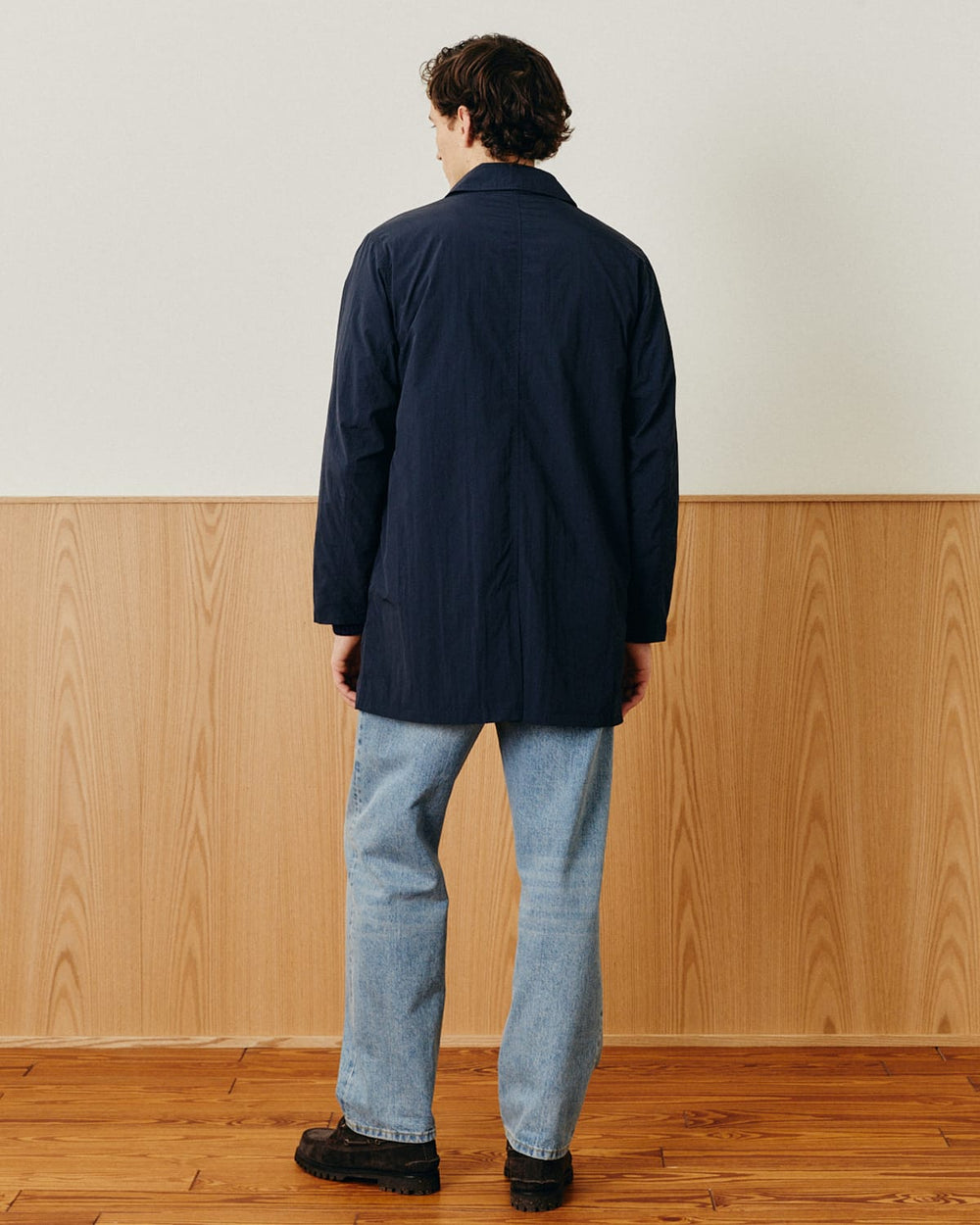 Mac Coat - Navy-City Mac Coat-Black Q-Corridor