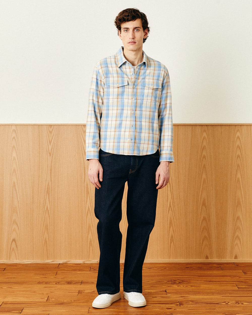 Vintage Plaid Flannel LS-LS w/ 2 Chest Pockets-Ekviraa Designs-Corridor