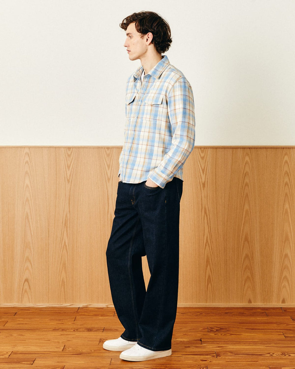 Vintage Plaid Flannel LS-LS w/ 2 Chest Pockets-Ekviraa Designs-Corridor