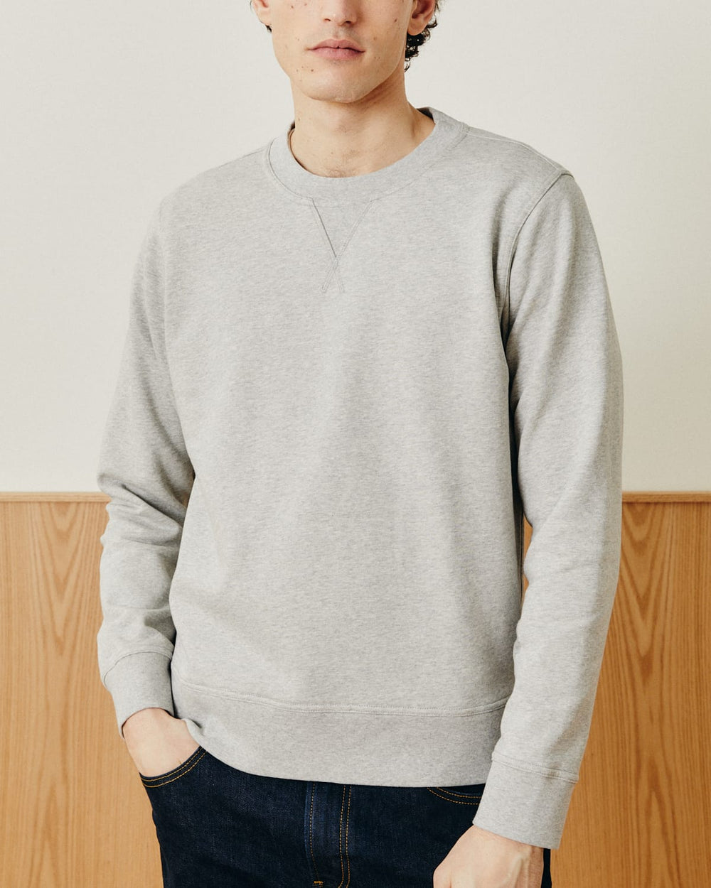 French Terry Crewneck - Grey-Sweatshirt-Siena-Corridor