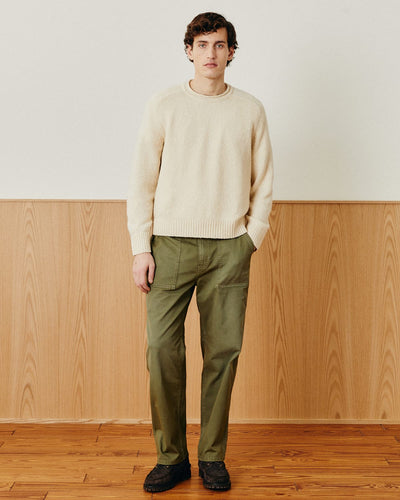Wool Boucle Rollneck - Natural-Rollneck Sweater-Black Q-Corridor