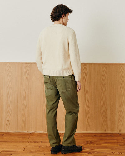 Wool Boucle Rollneck - Natural-Rollneck Sweater-Black Q-Corridor