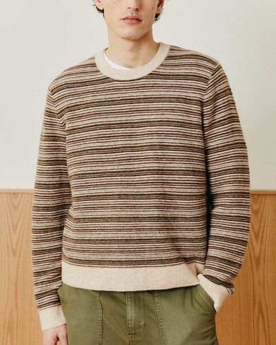 Mini Stripe Crewneck-Crewneck Sweater-Black Q-Corridor