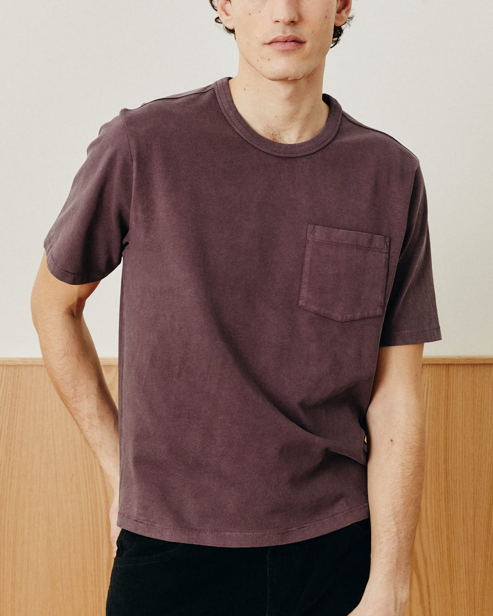 Garment Dye Tee - Wine-T-Shirt-Siena-Corridor