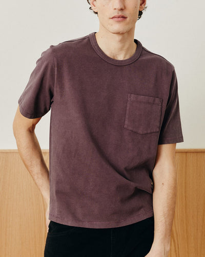 Garment Dye Tee - Wine-T-Shirt-Siena-Corridor
