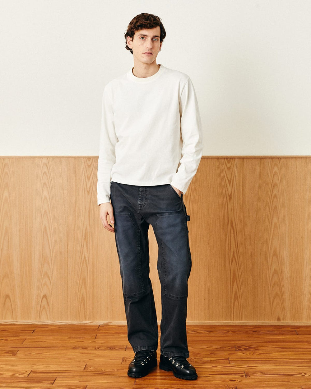 Garment Dye LS Tee - White-T-Shirt LS-Siena-Corridor