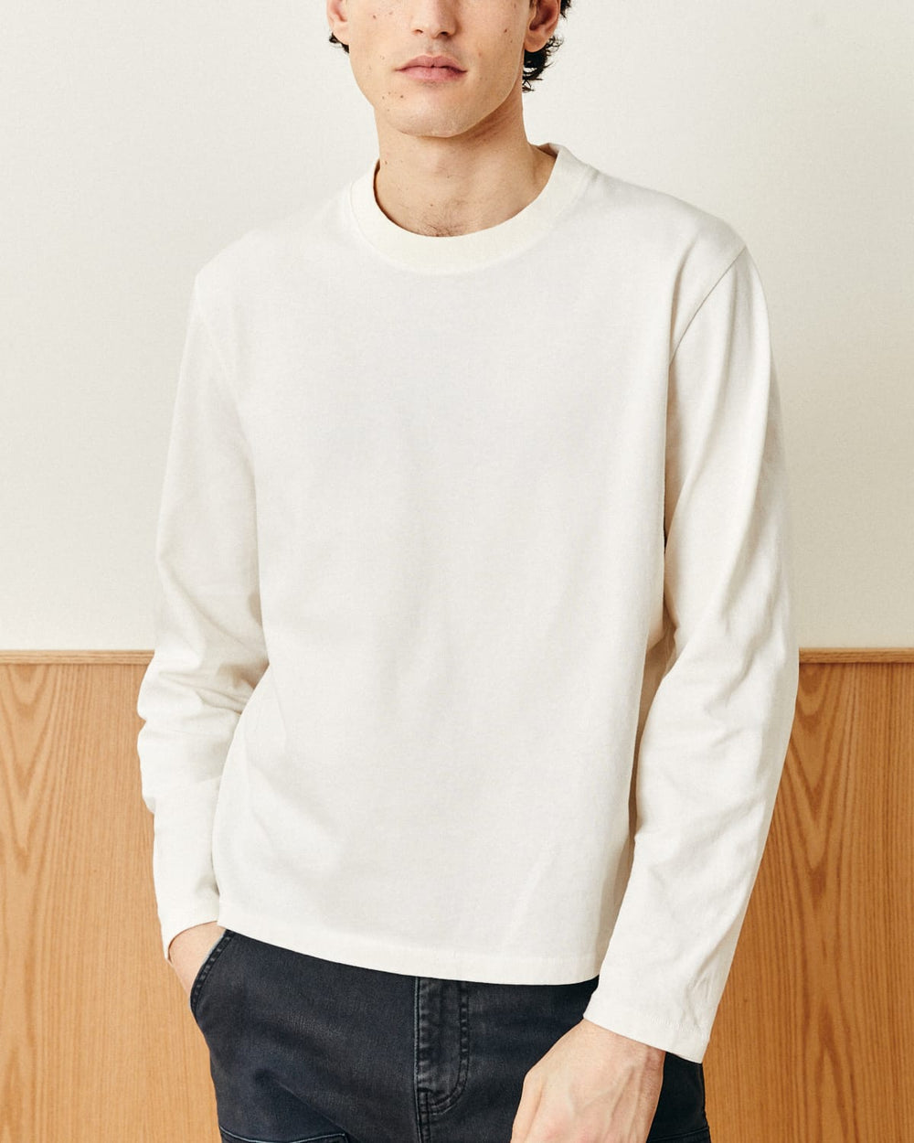 Garment Dye LS Tee - White-T-Shirt LS-Siena-Corridor