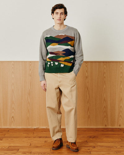 Landscape Crewneck-Crewneck Sweater-Black Q-Corridor