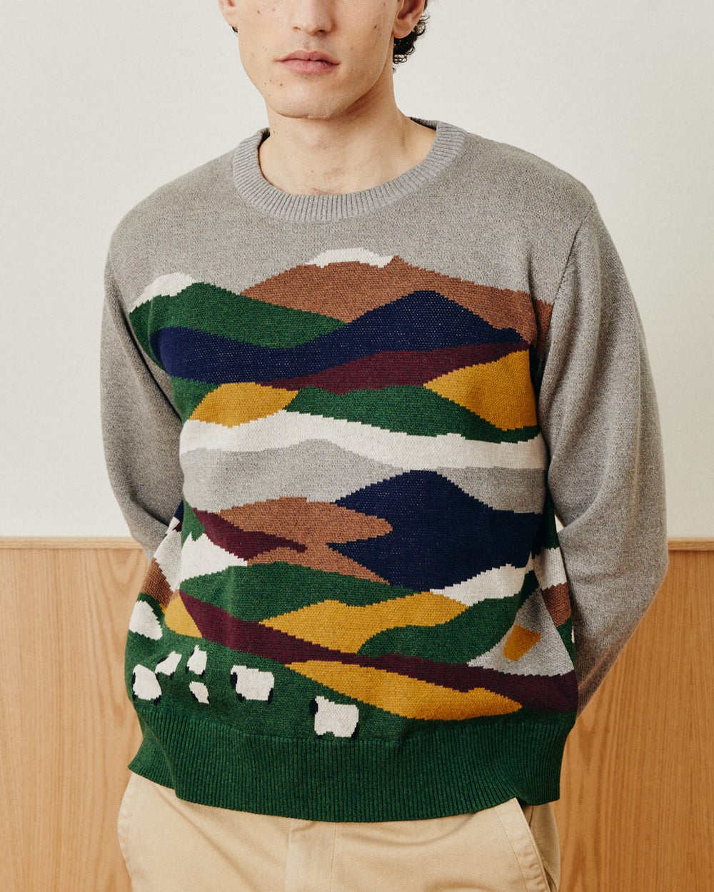 Landscape Crewneck-Crewneck Sweater-Black Q-Corridor