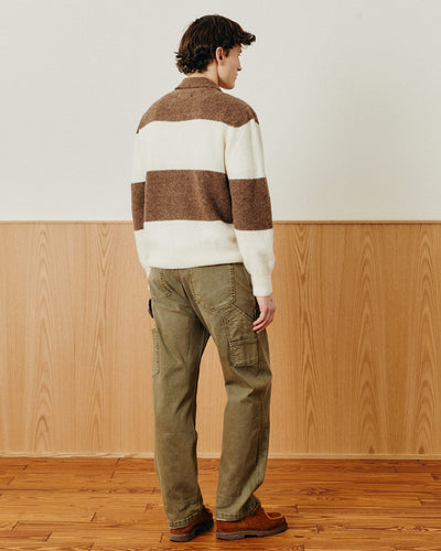 Brushed Knit Rugby - Natural-LS Polo-Alpafina-Corridor