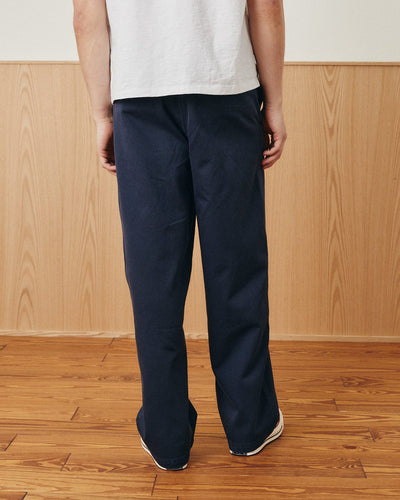 Wide Twill Pant - Navy-Trouser-Real-Corridor