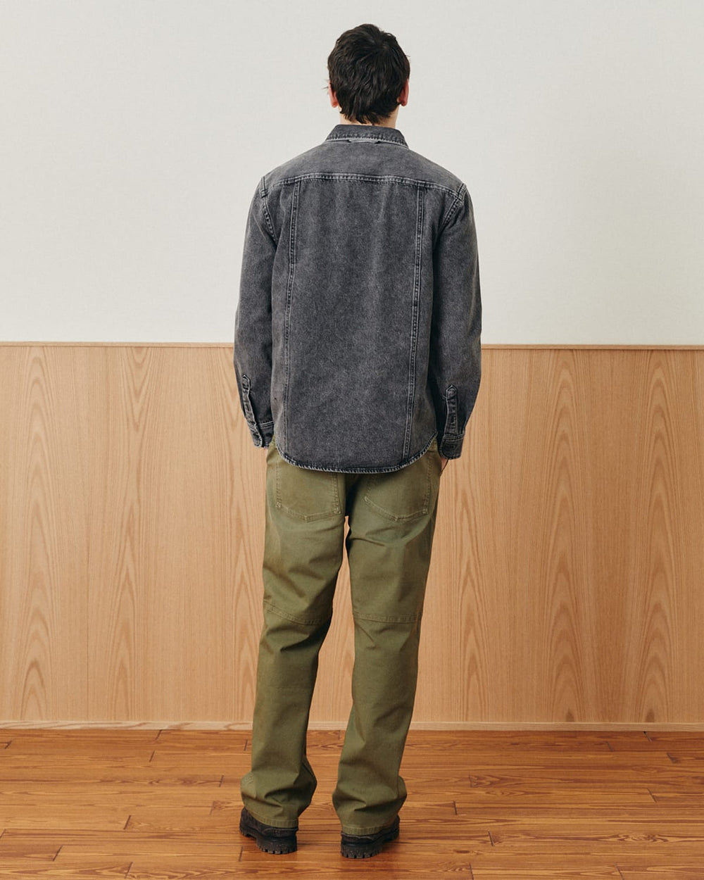 Washed Denim Shirt - Black