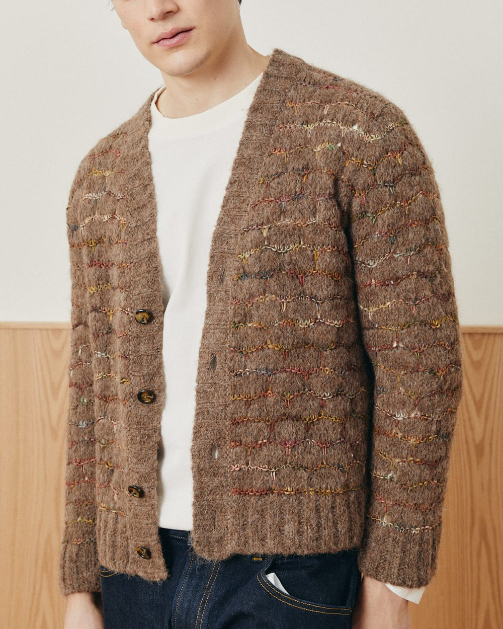 Raga Cardigan - Brown-Cardigan-Innovative Knitwear-Corridor