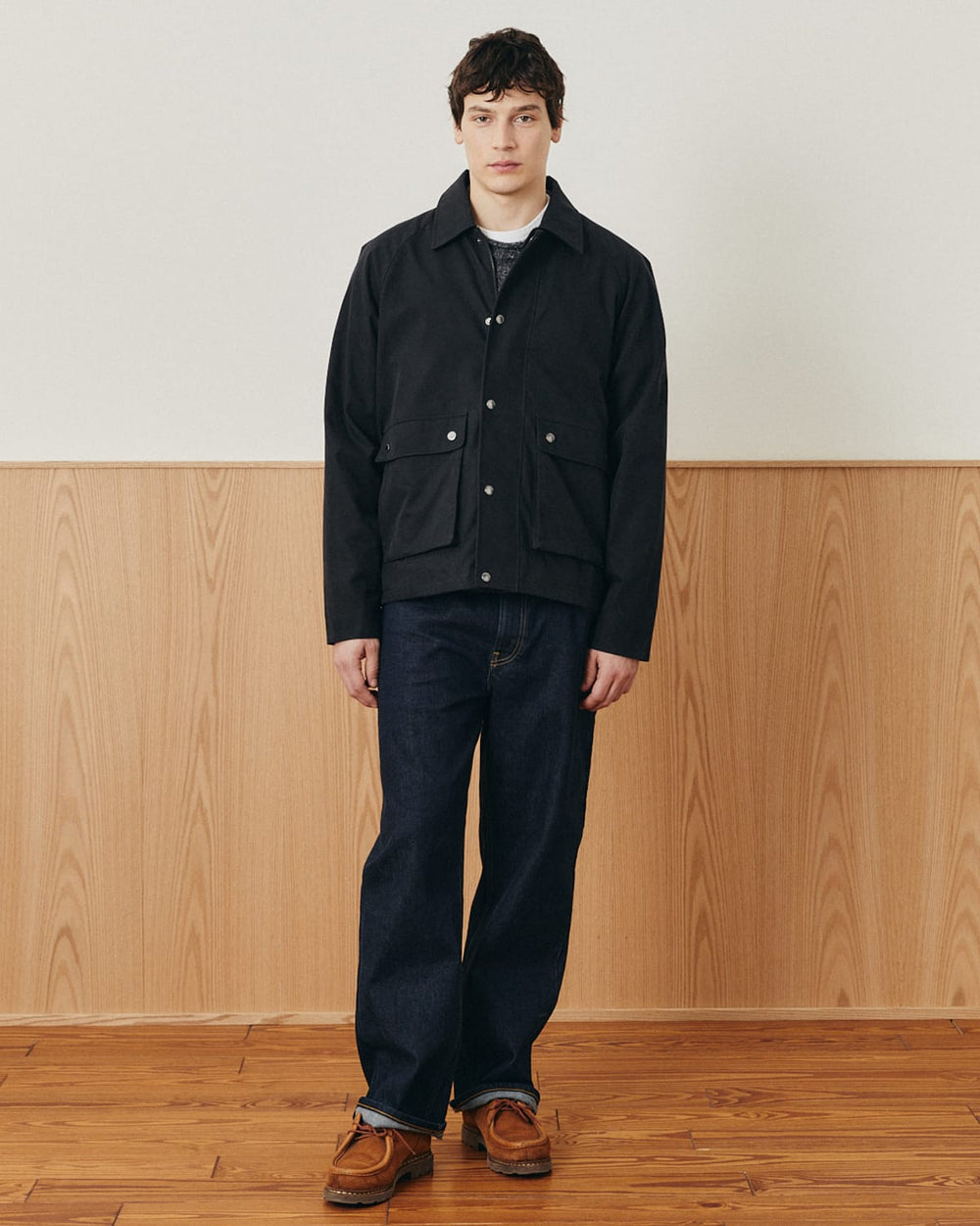 Waxed Cotton Trail Jacket - Black-Coat-Black Q-Corridor