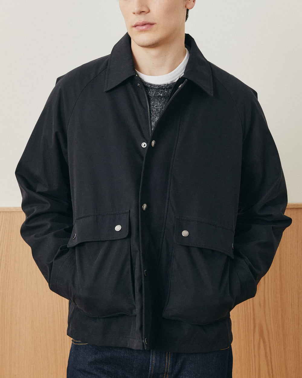 Waxed Cotton Trail Jacket - Black-Coat-Black Q-Corridor
